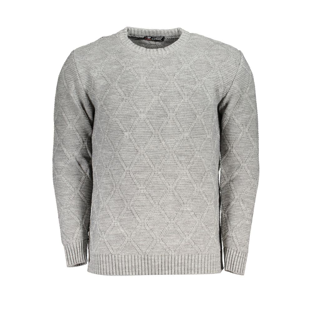 U.S. Grand Polo Gray Fabric Sweater U.S. Grand Polo