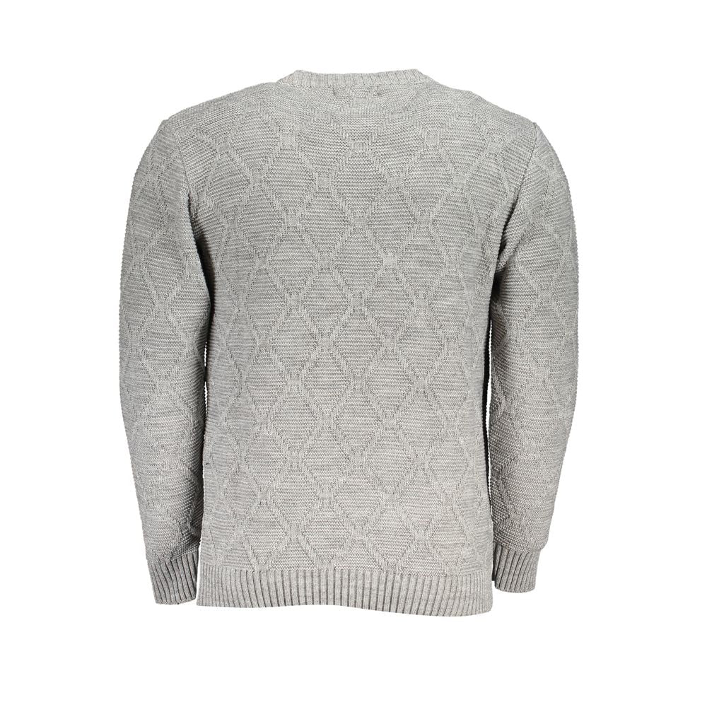 U.S. Grand Polo Gray Fabric Sweater U.S. Grand Polo