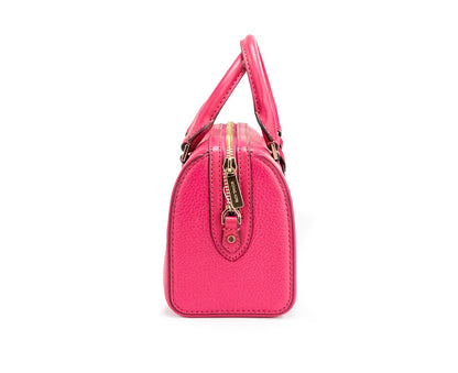 Michael Kors Travel XS Carmine Pink Leather Duffle Crossbody Handbag Purse Michael Kors