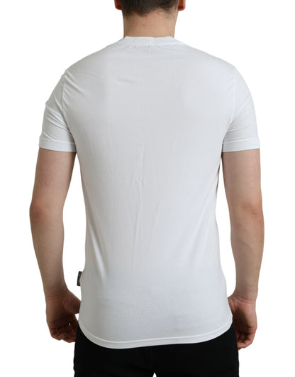 Dolce & Gabbana White Cotton V-neck Short Sleeve Underwear T-shirt Dolce & Gabbana