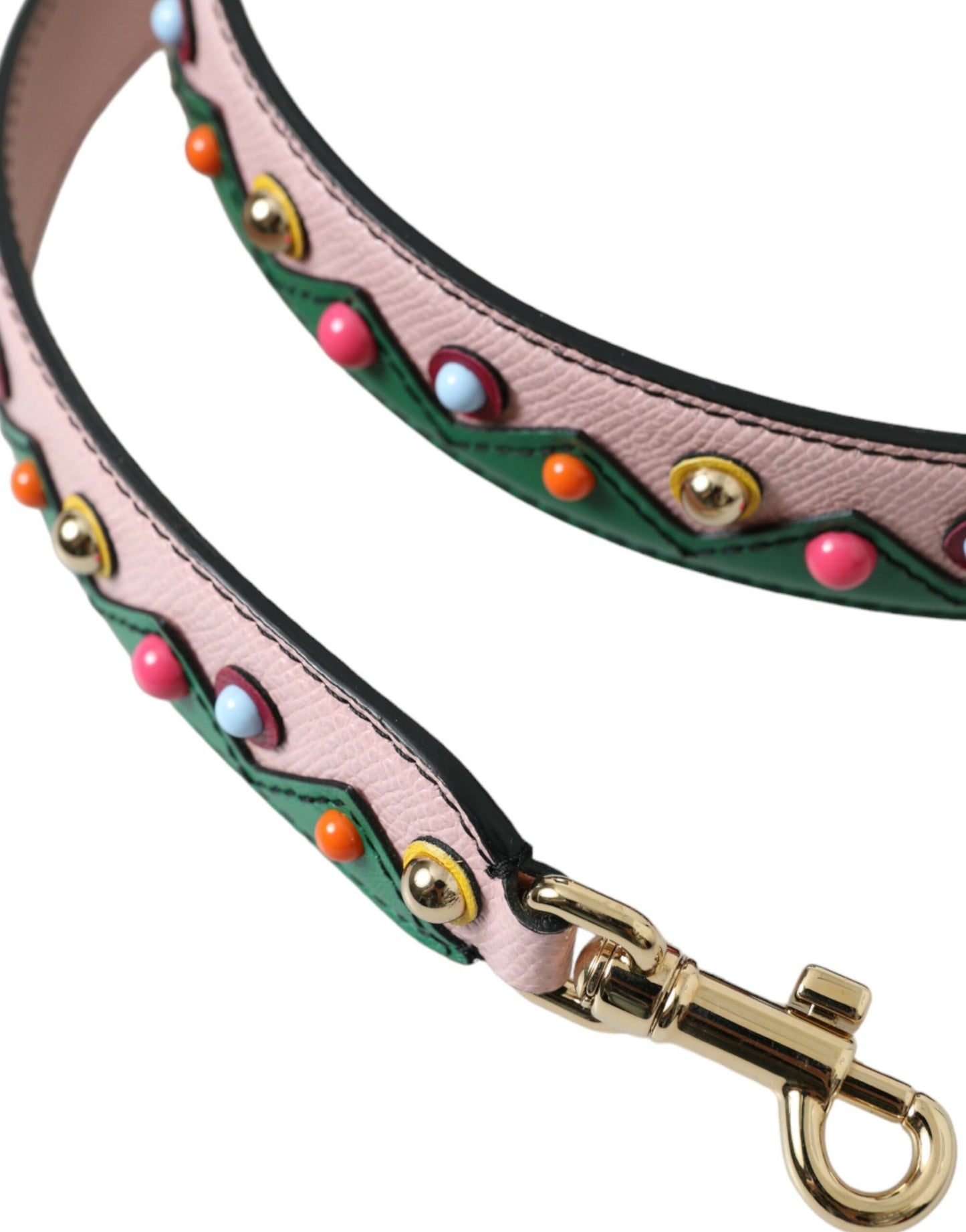 Dolce & Gabbana Pink Leather Handbag Accessory Shoulder Strap Dolce & Gabbana