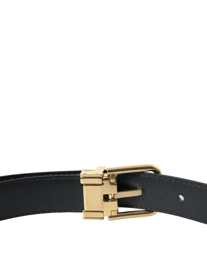 Dolce & Gabbana Brown White Zebra Pony Hair Gold Buckle Belt Dolce & Gabbana