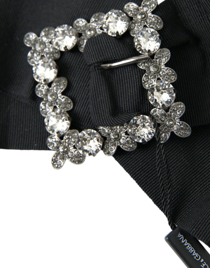 Dolce & Gabbana Black Swarovski Crystal Embellished Hair Clip Dolce & Gabbana