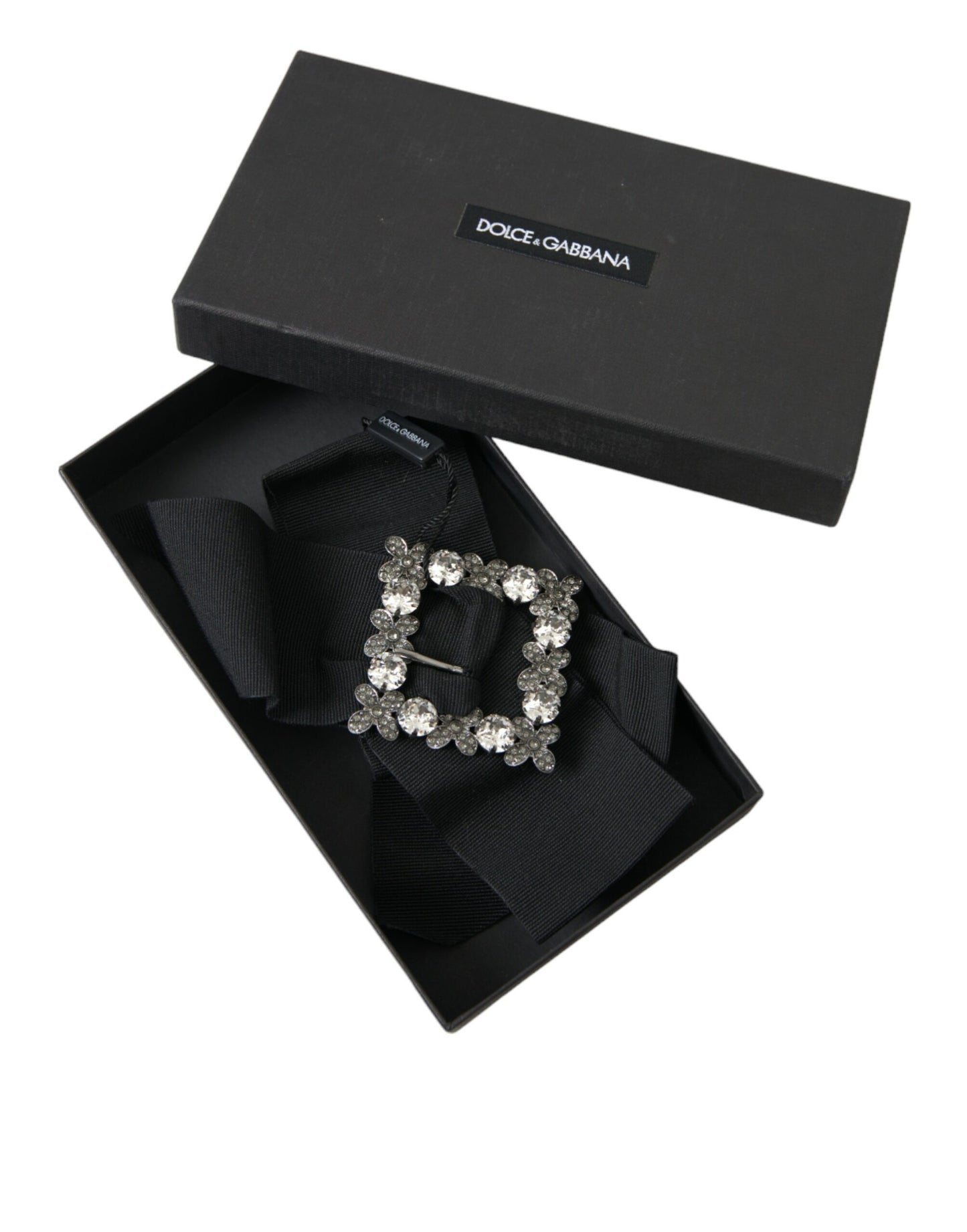 Dolce & Gabbana Black Swarovski Crystal Embellished Hair Clip Dolce & Gabbana