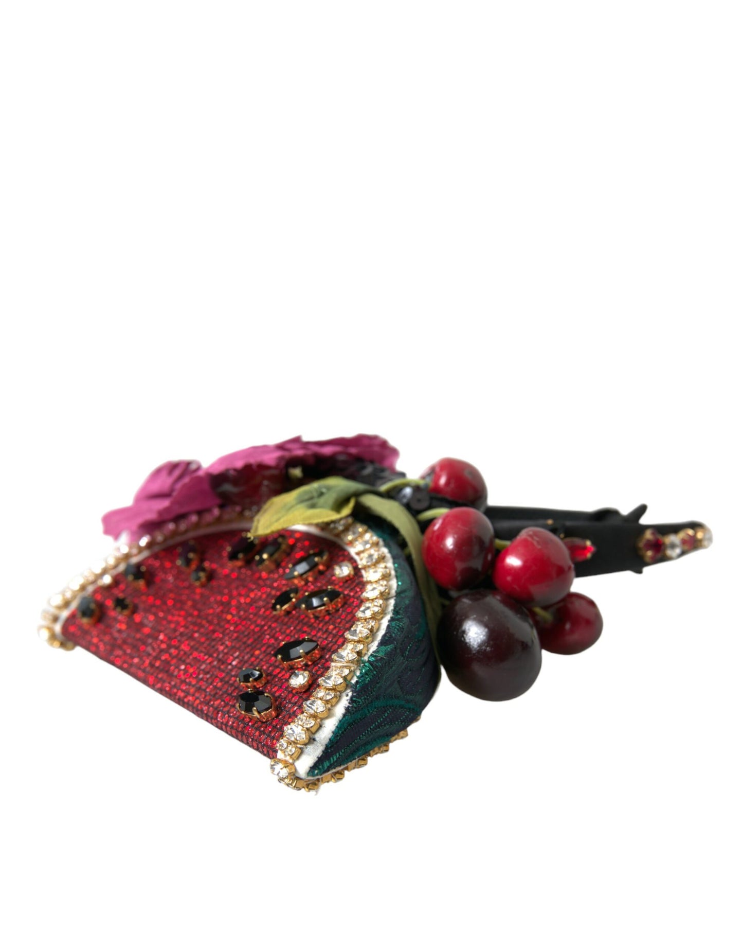 Dolce & Gabbana Red Watermelon Cherry Crystal Hairband Statement Diadem Dolce & Gabbana