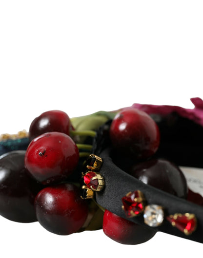 Dolce & Gabbana Red Watermelon Cherry Crystal Hairband Statement Diadem Dolce & Gabbana