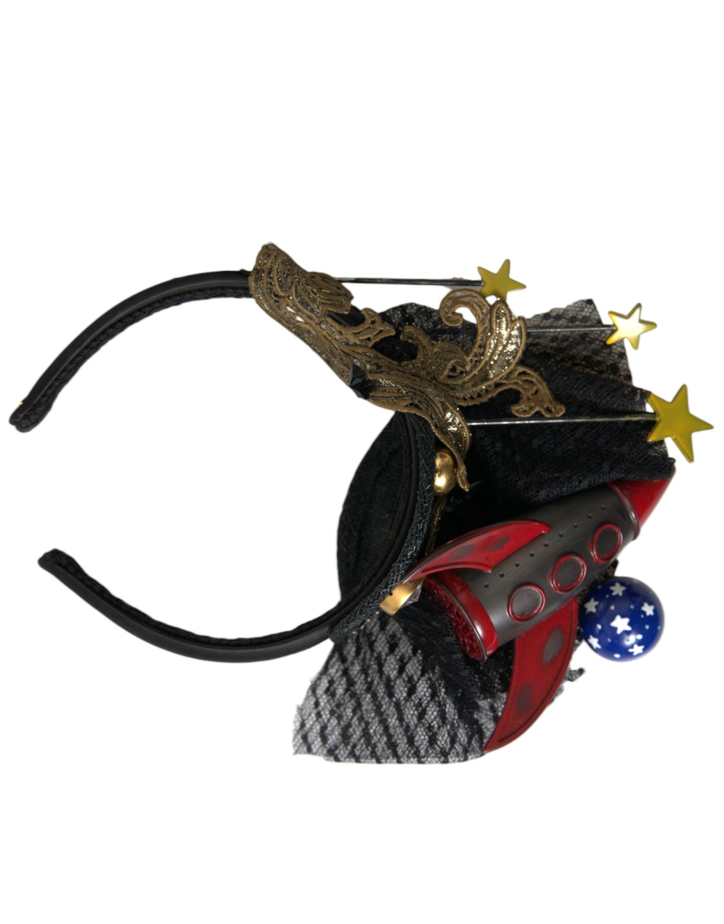 Dolce & Gabbana Multicolor Missile Rocket Crystal Stars Headband Diadem Dolce & Gabbana