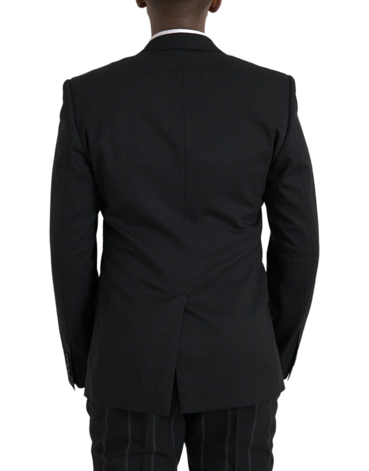 Dolce & Gabbana Black MARTINI Slim Fit Jacket Coat Blazer Dolce & Gabbana