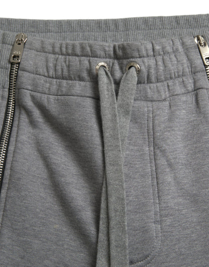 Dolce & Gabbana Gray Cotton Jogger Skinny Sweatpants Pants Dolce & Gabbana