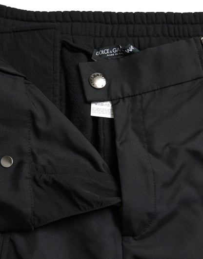 Dolce & Gabbana Black Cotton Blend Skinny Pants Dolce & Gabbana