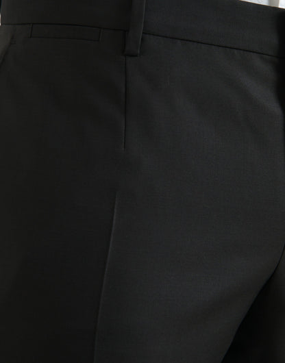 Dolce & Gabbana Black Wool Silk Skinny Dress Pants Dolce & Gabbana