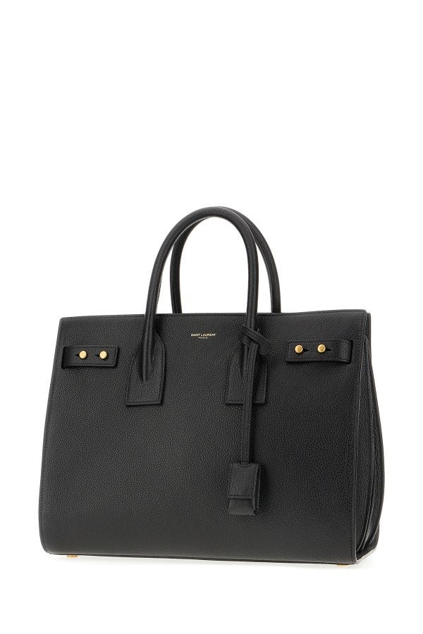 Saint Laurent Black Calf Leather Sac De Jour Handbag Saint Laurent