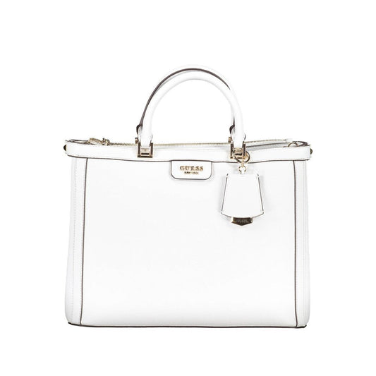 Guess Jeans White Polyethylene Handbag Guess Jeans