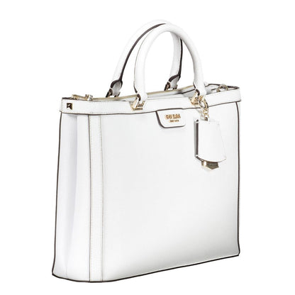 Guess Jeans White Polyethylene Handbag Guess Jeans