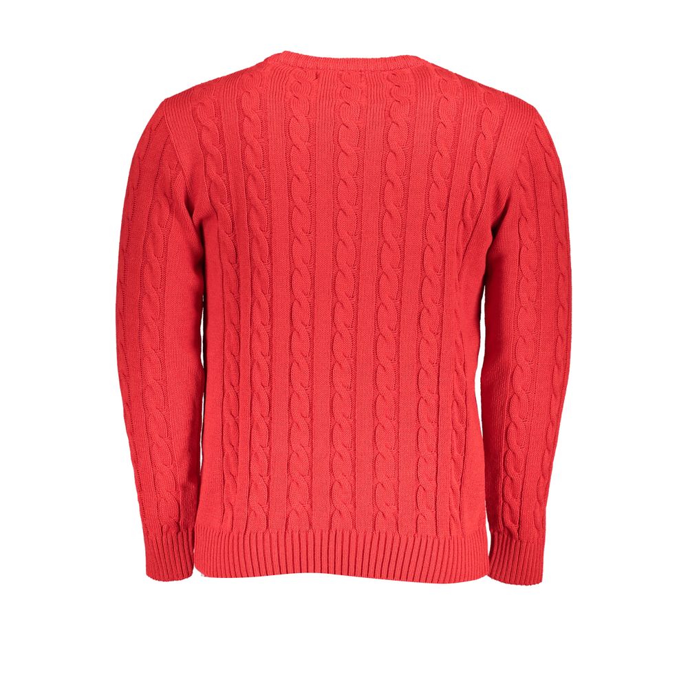 U.S. Grand Polo Red Fabric Sweater U.S. Grand Polo