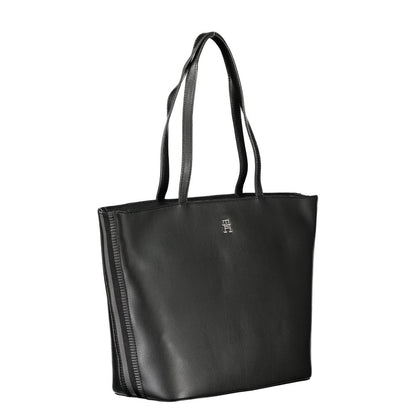 Tommy Hilfiger Black Polyester Handbag