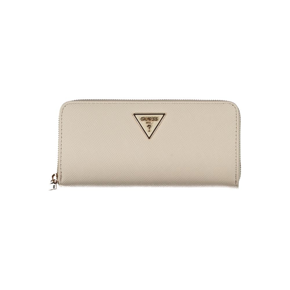 Guess Jeans Beige Polyethylene Wallet