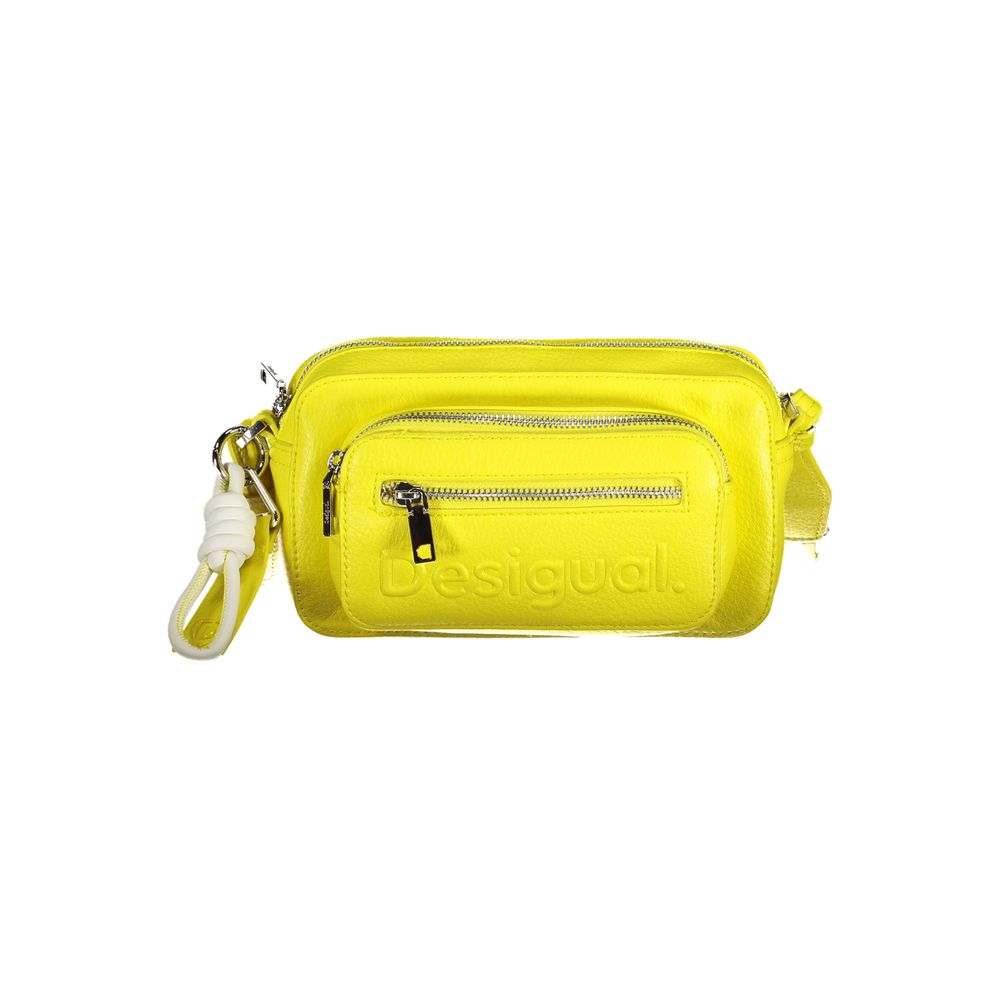 Desigual Yellow Polyethylene Handbag Desigual