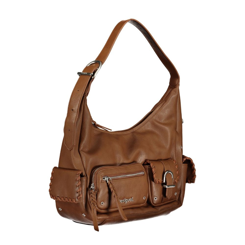 Desigual Brown Polyethylene Handbag Desigual