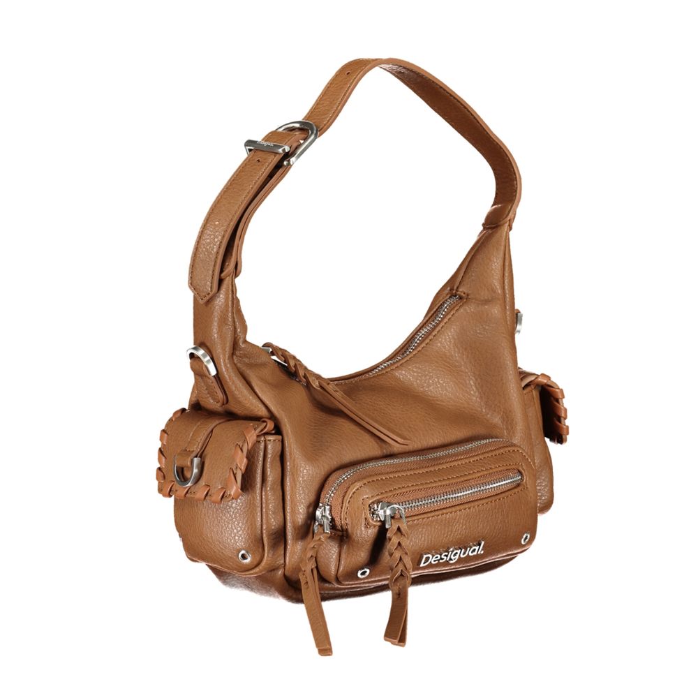 Desigual Brown Polyethylene Handbag Desigual