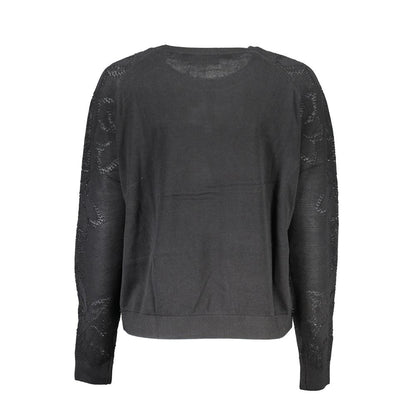 Desigual Black Cotton Sweater Desigual