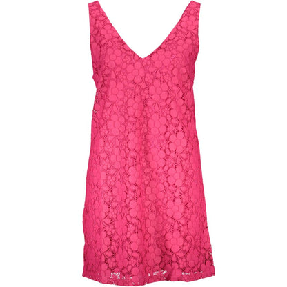 Desigual Pink Viscose Dress Desigual