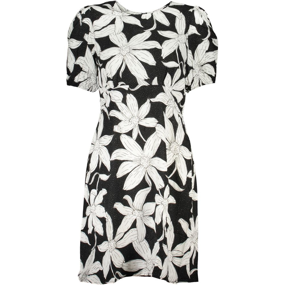 Desigual Black Viscose Dress Desigual