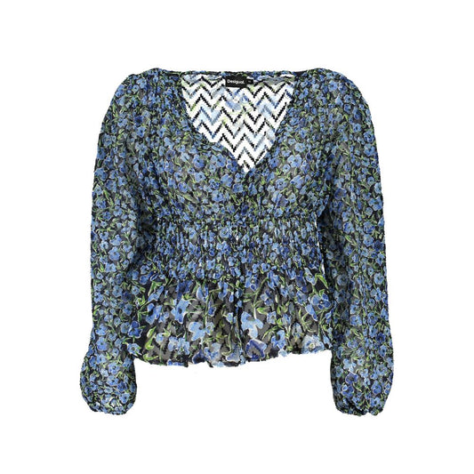 Desigual Blue Polyester Sweater Desigual