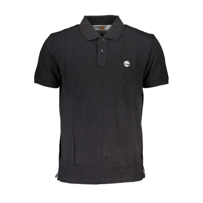 Timberland Black Cotton Polo Shirt Timberland