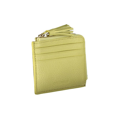 Coccinelle Yellow Leather Wallet Coccinelle