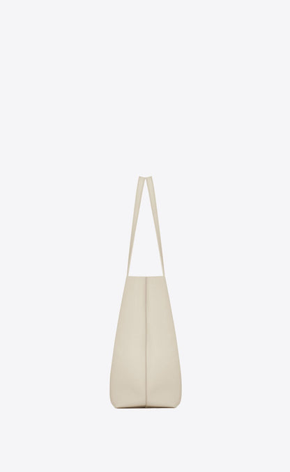 Saint Laurent White Calf Leather Tote Shoulder Bag Saint Laurent