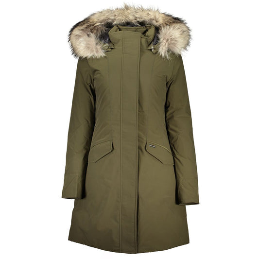 Woolrich Green Cotton Jackets & Coat Woolrich