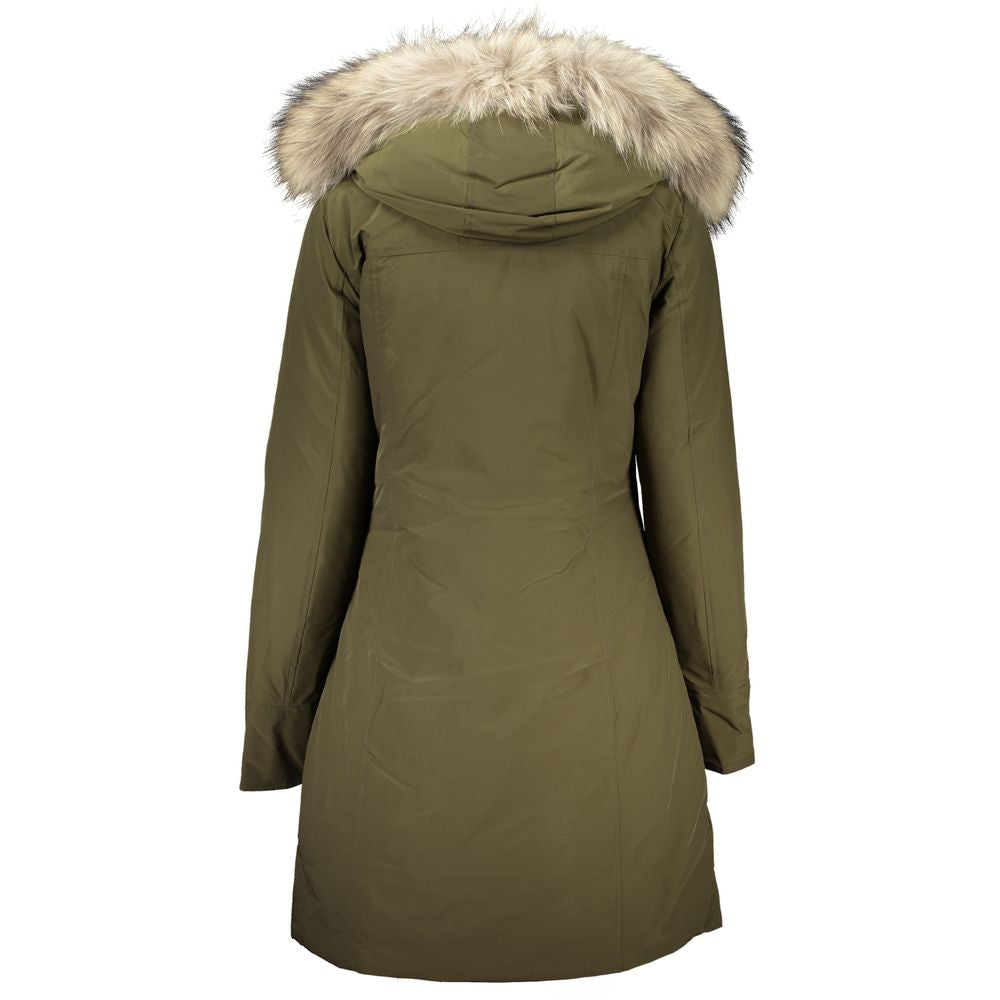 Woolrich Green Cotton Jackets & Coat Woolrich