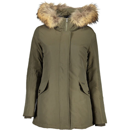 Woolrich Green Cotton Jackets & Coat Woolrich