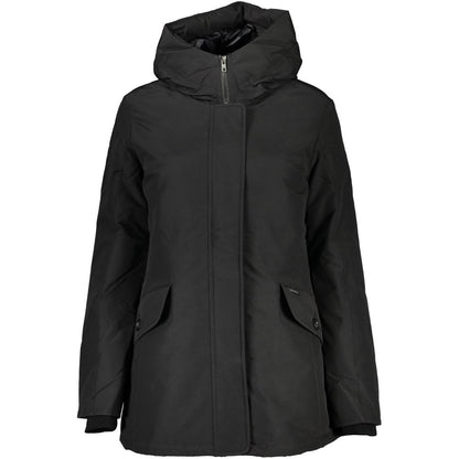 Woolrich Black Cotton Jackets & Coat Woolrich