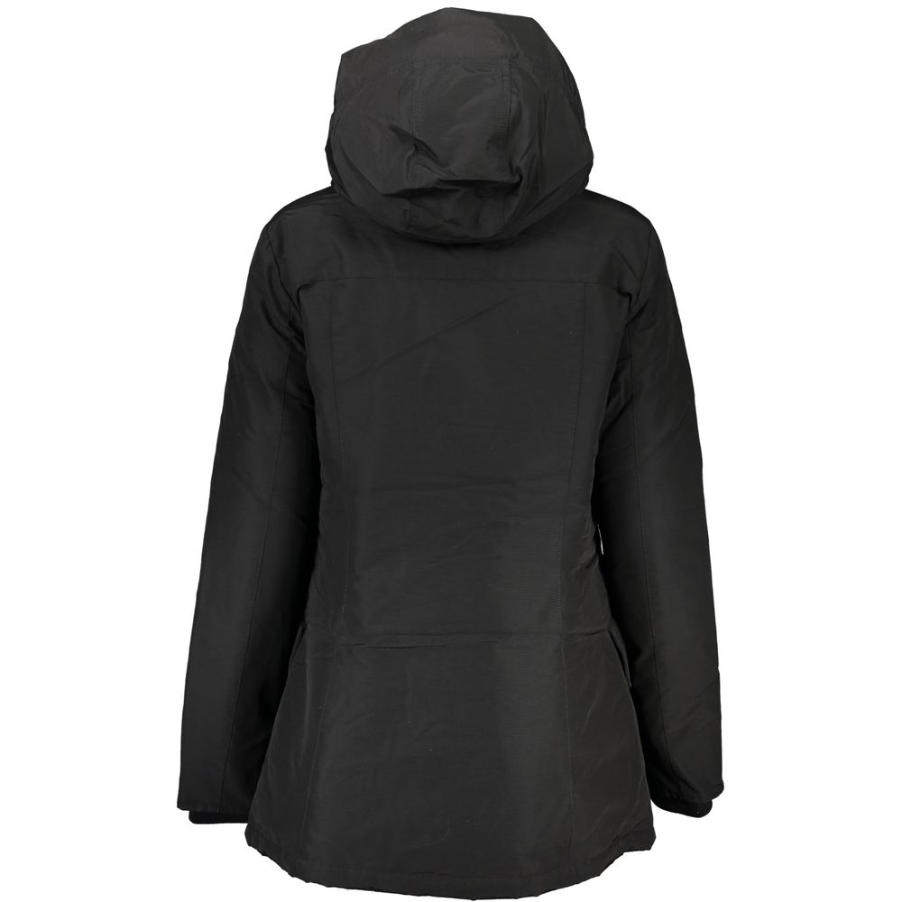 Woolrich Black Cotton Jackets & Coat Woolrich