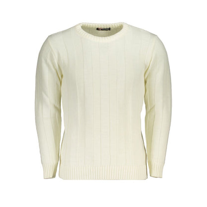 U.S. Grand Polo White Fabric Sweater U.S. Grand Polo