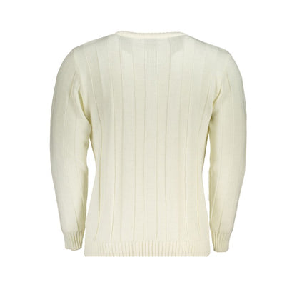 U.S. Grand Polo White Fabric Sweater U.S. Grand Polo