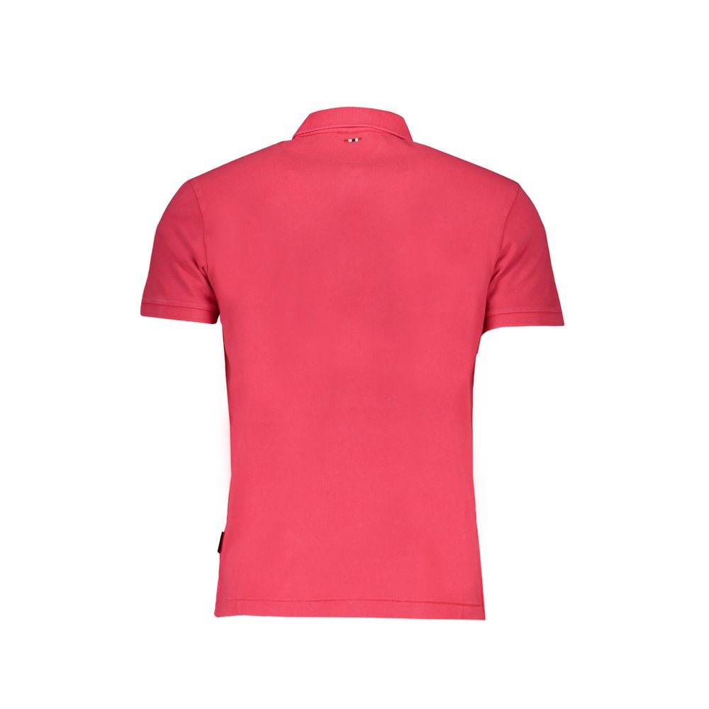 Napapijri Pink Cotton Polo Shirt Napapijri