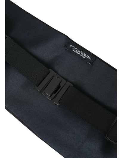 Dolce & Gabbana Black Men Wide Waist Silk Belt Cummerbund Dolce & Gabbana