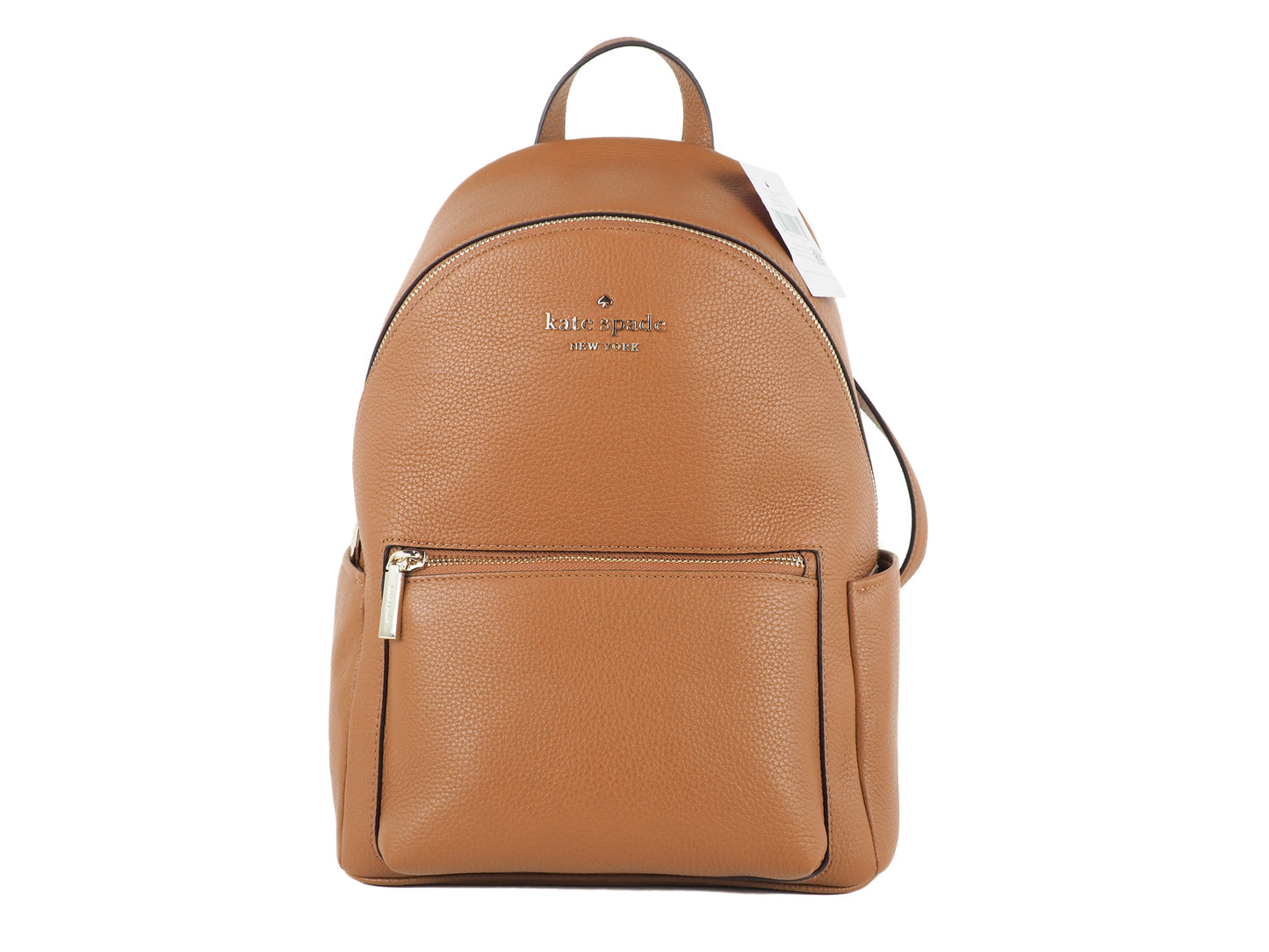 Kate Spade Leila Medium Warm Gingerbread Pebbled Leather Backpack Bookbag Kate Spade