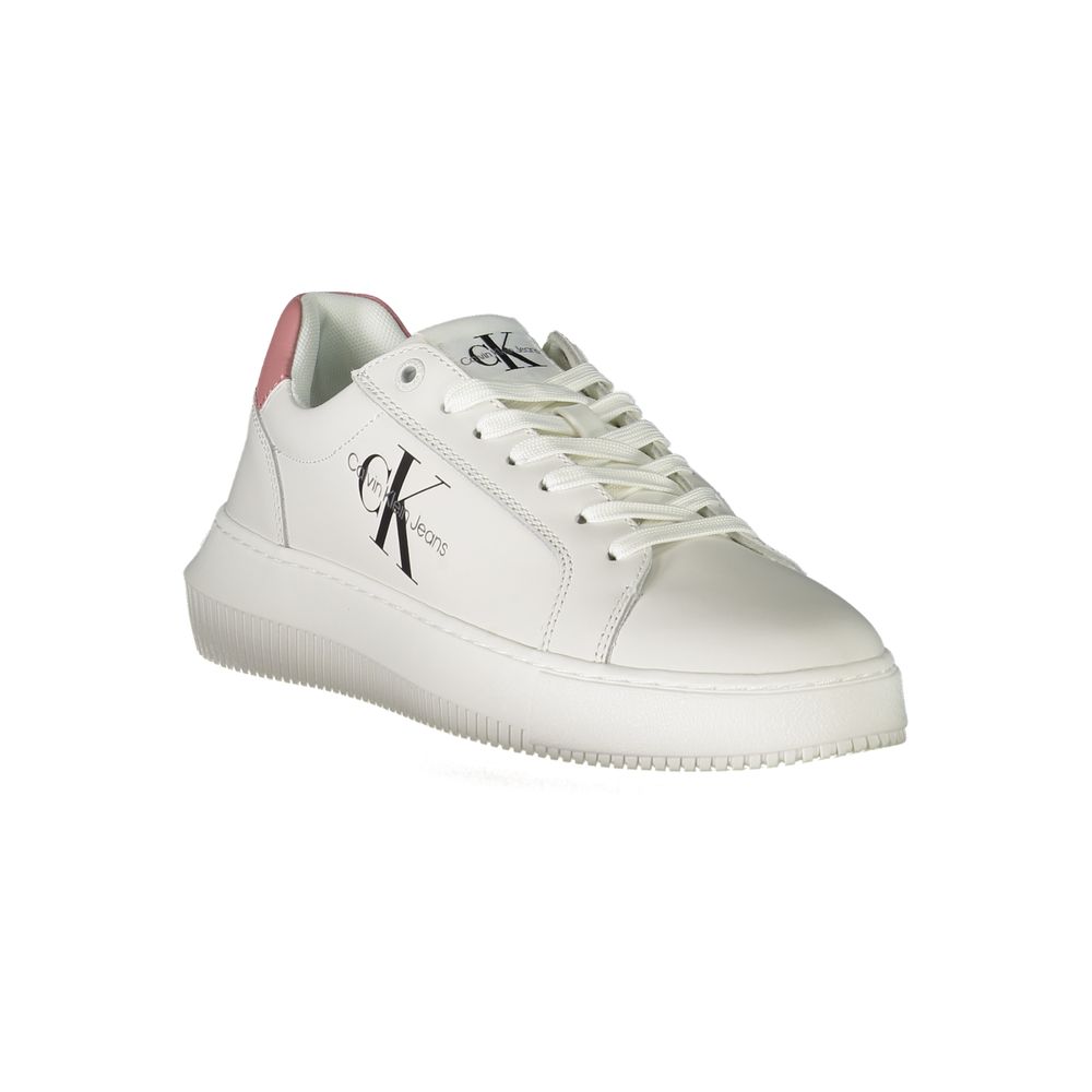 Calvin Klein White Polyester Sneaker