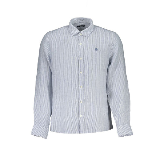 North Sails Blue Linen Shirt North Sails