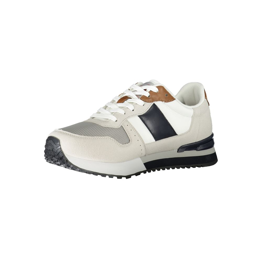 Carrera White Polyester Sneaker