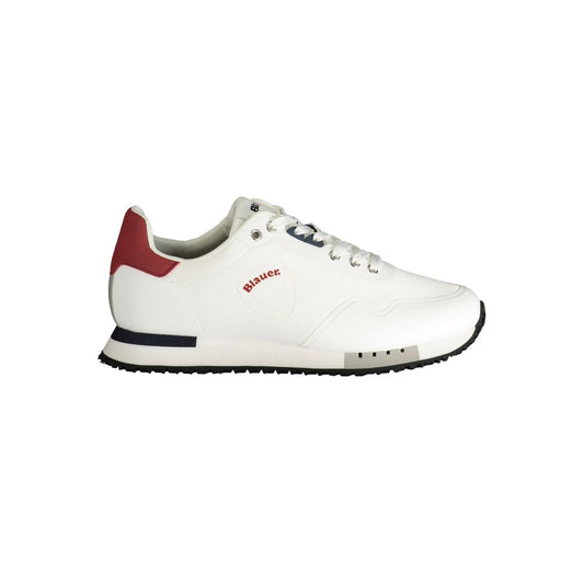 Blauer White Polyester Sneaker Blauer