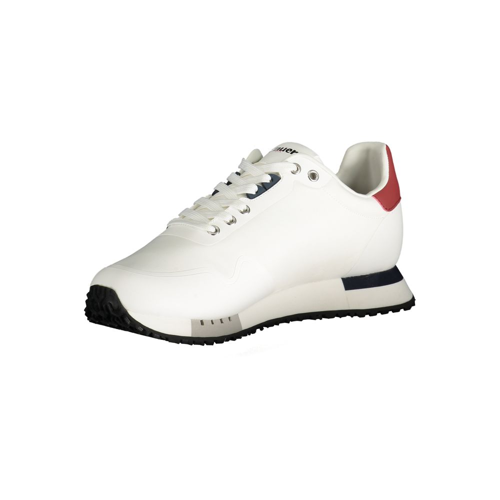 Blauer White Polyester Sneaker Blauer