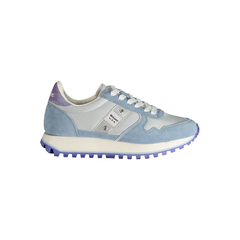 Blauer Light Blue Polyester Sneaker Blauer