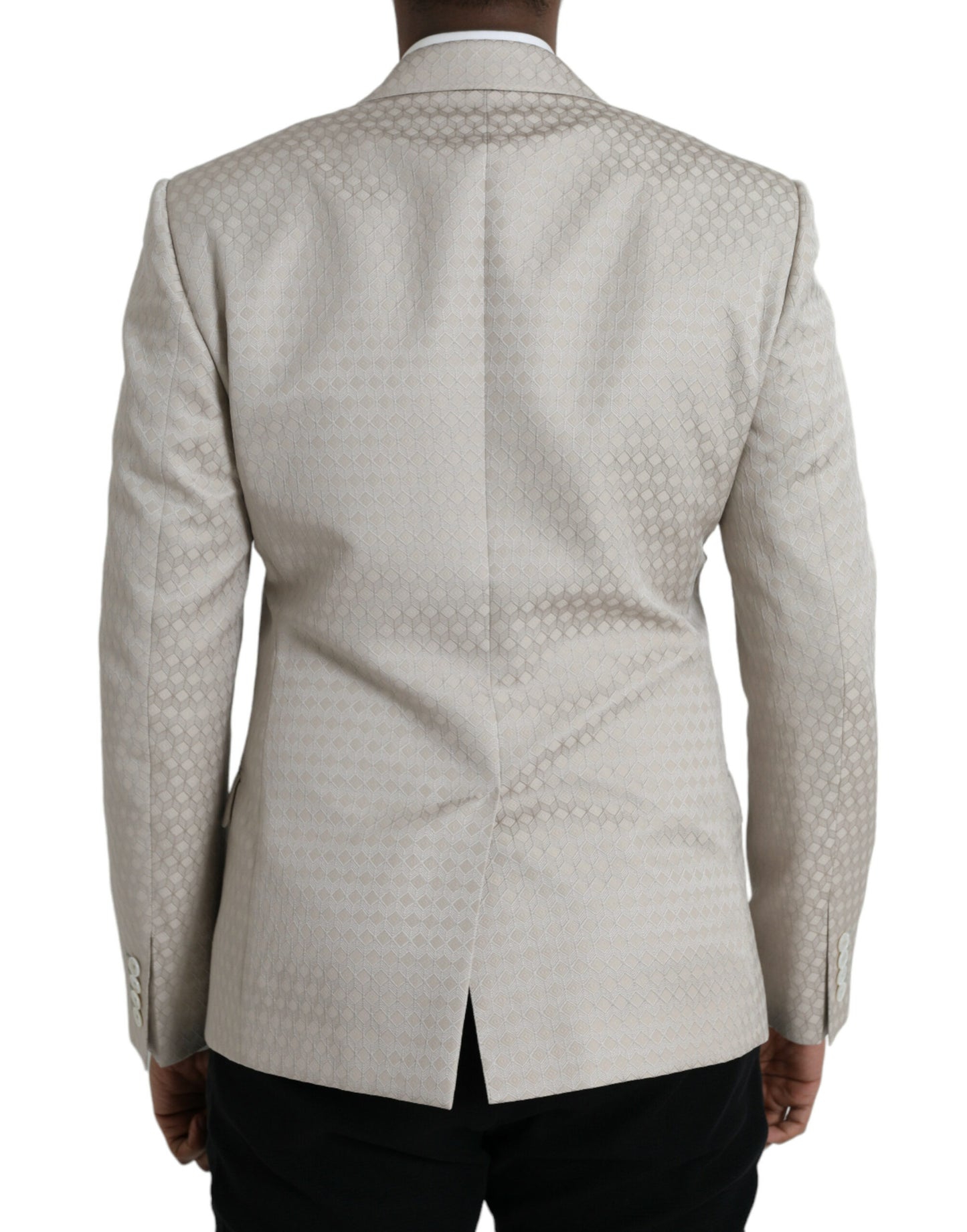 Dolce & Gabbana Beige MARTINI Single Breasted Coat Blazer Dolce & Gabbana