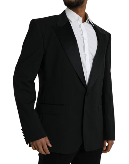 Dolce & Gabbana Black SICILIA Single Breasted Coat Blazer Dolce & Gabbana