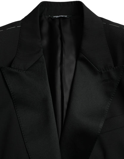 Dolce & Gabbana Black SICILIA Single Breasted Coat Blazer Dolce & Gabbana